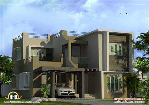 Modern Duplex Home Design 1873 Sq Ft Kerala Home