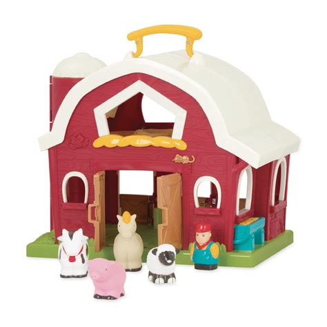 Buy Battat Farm Toys Large Barn With Farm Animals Pig Horse Cow