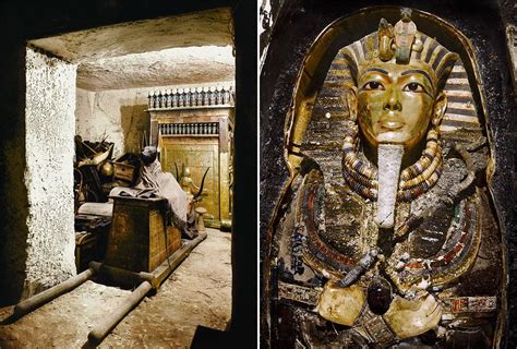 stunning colorized photos of the discovery of the tut
