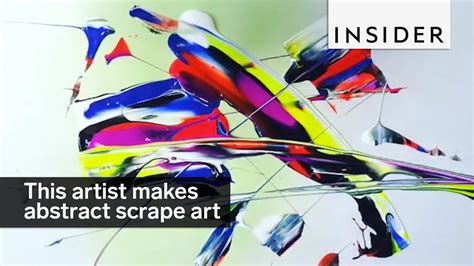 This Artist Makes Abstract Scrape Art Youtube