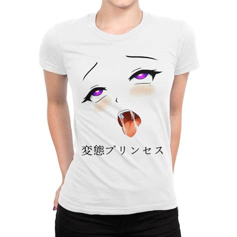 anime ahegao face t shirt men s and women s sizes etsy