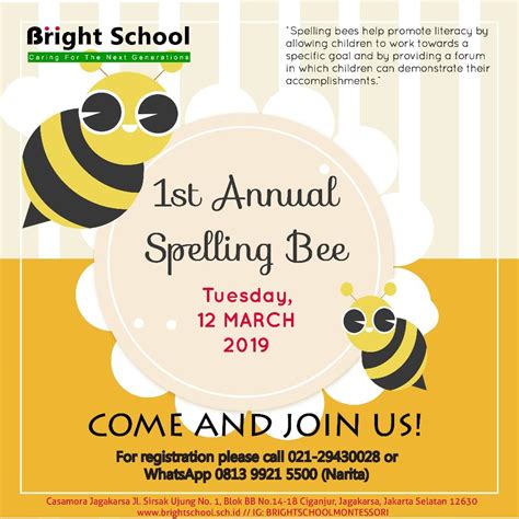 1st Bright School Spelling Bee Archives Bright School