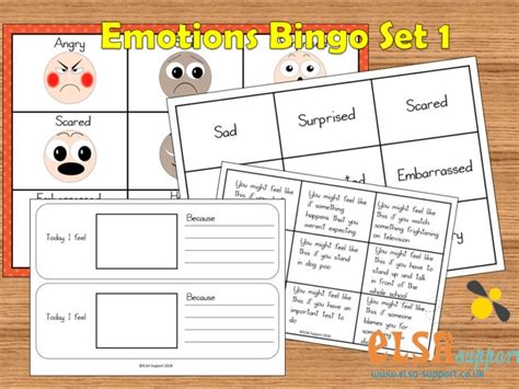 Restorative Practice Poster Set Elsa Support Bingo Set Emotions Angry Emotions