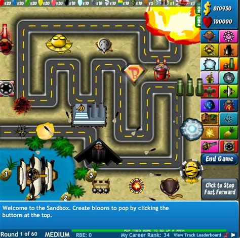 black and gold games bloons tower defense 5 long range