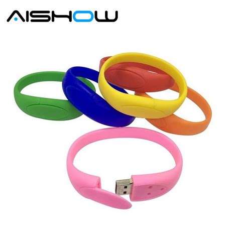 100 Real Capacity Silicone Bracelet Wrist Band 16gb Usb 20 Usb Flash