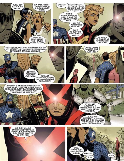 Cyclops Educating Captain America On Mutant Rights Comicnewbies