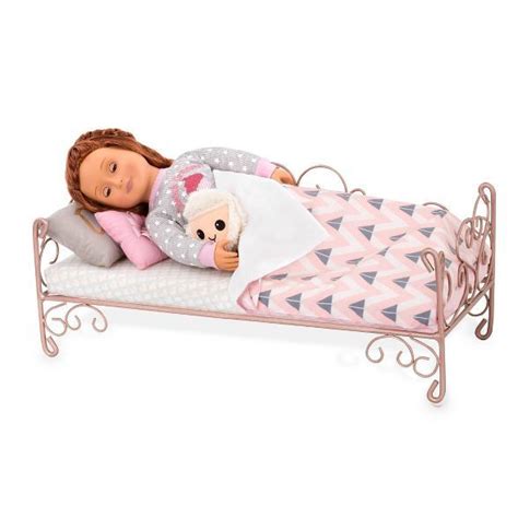 Our Generation Scrollwork Bed Sweet Dreams 18 Inch Doll Bedding