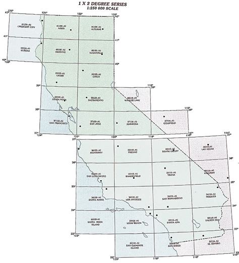 California Topographic Map Index Oconto County Plat Map