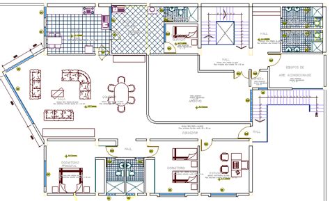 National Bank Architecture Layout Plan Details Dwg File Cadbull