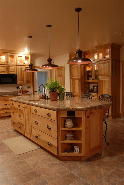 Used kitchen cabinets albany ny. Rustic look with Hickory cabinets from KraftMaid - Rustic ...