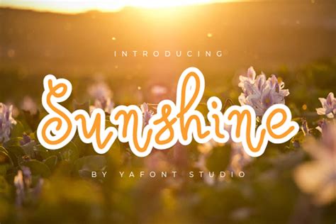 Sunshine Font Letterayu Studio Fontspace