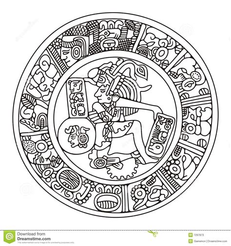 Mayan Calendar Coloring Pages Printable Coloring Pages