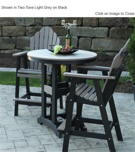 The color is all the way through, so no chips or paint issues. Amish Gardens Cozi-Back Bar Height Dining-Deck Chair