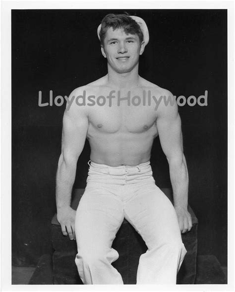 Handsome Male Model Wearing Sailor Cap Oettinger Beefcake Physique Mid