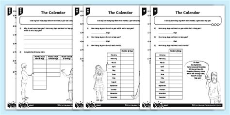 Differentiated Esl Calendar Worksheets 2019 Teacher Made