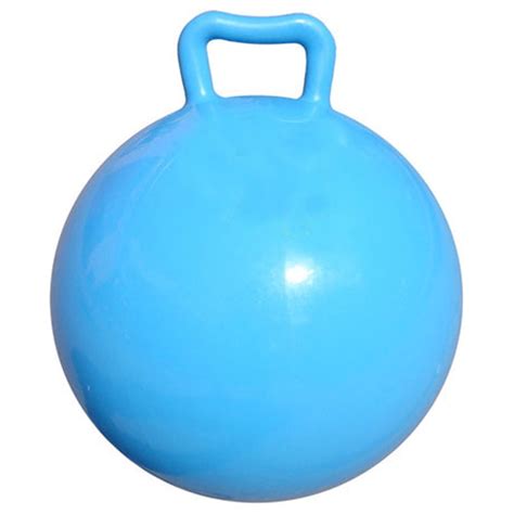 Pure Color Inflatable Bouncing Ball Jumping Hop Ball With Handle For Adults Exercise