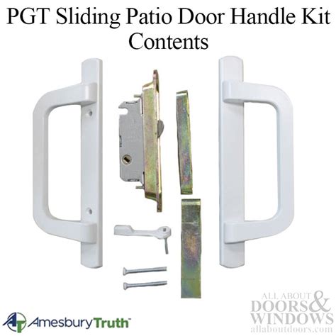 Sliding Glass Patio Door Handle Kit With Mortise Lock And Keeper