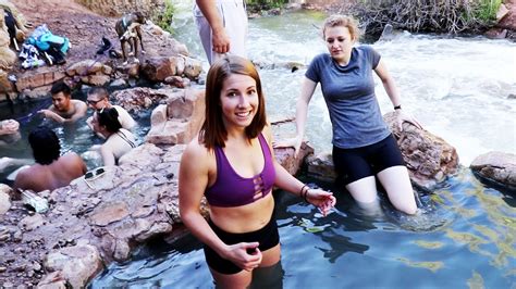 Swimming In Natural Hot Springs Youtube