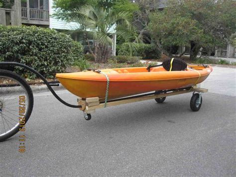Place the pipes horizontally, parallel to the crossbars on the trailer's base. MBOAT: Topic Diy kayak trailer for bike