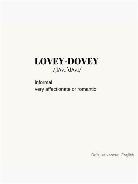 Memorize English Words Lovey Dovey Sticker For Sale By