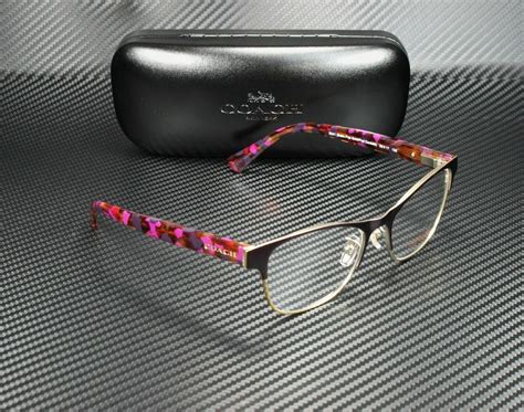 Coach Hc5074 9241 Satin Purple Square Women S 54 Mm Eyeglasses Ebay