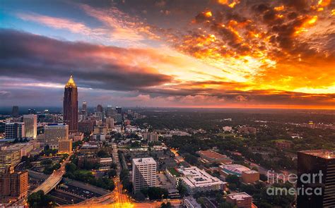 Atlanta Skyline During Sunrise Photograph By Lavin Photography Fine
