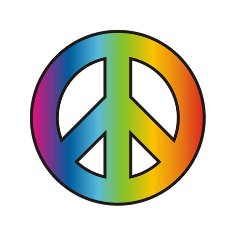 Peace Sign Decal Tye Dye Symbol Round Hippie Sticker Rotten Remains