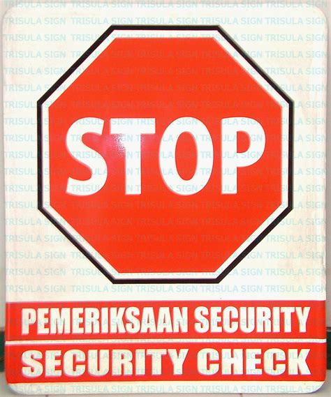 Rambu Peringatan Security Jual Rambu Safety Sign