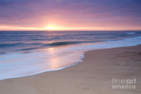 Calm Beach Waves During Sunset Photograph By Angelo Deval