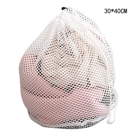 Heavy Duty Diamond Shape Mesh Laundry Bag Sturdy Large Wash Bags