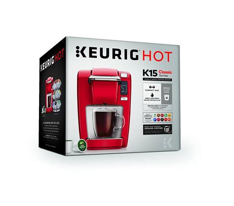 Keurig 119419 K15 Coffee Maker Chili Red N6 Free Image Download