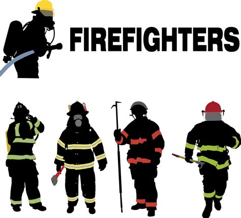 15 Firefighter Vector Graphic Images Firefighter Vector Art Fire