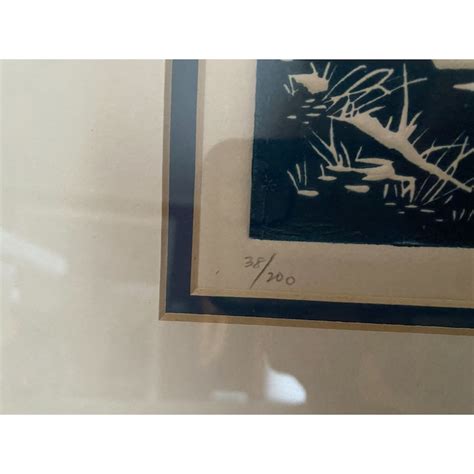 Vintage Al Kaufman Signed And Numbered Intaglio Etching Sunrise