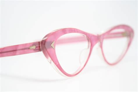Pink Cat Eye Glasses Vintage Cateye Eyeglasses Frames