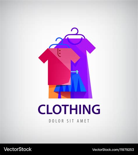 Clothing Logo Online Shop Fashion Icon Royalty Free Vector