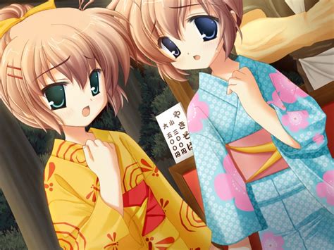 Safebooru 2girls Game Cg Hajimete No Orusuban Japanese Clothes Mizuki