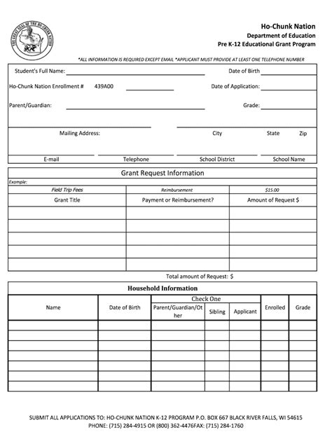 Ho Chunk K Nation Form Fill Out And Sign Online Dochub