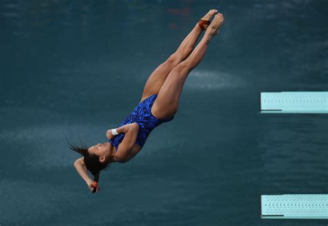 In platform diving you start from a firm board which is either 5m, 7.5m or 10m from the surface. Diving - 3m Springboard Women . . . https://www.olympic ...