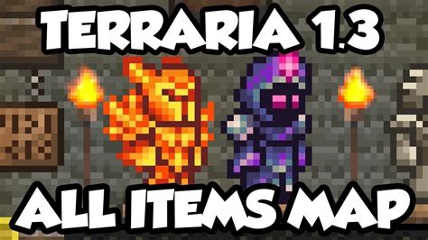 All Items Map Free Infinite Items Terraria Ios Youtube