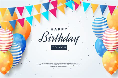 Birthday Backgrounds With Colorful 3d Balloons 1225137 Download Free