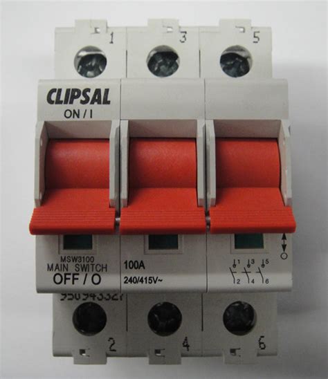 3 phase rotary switch connection. Clipsal Three Phase 100amp Main Switch