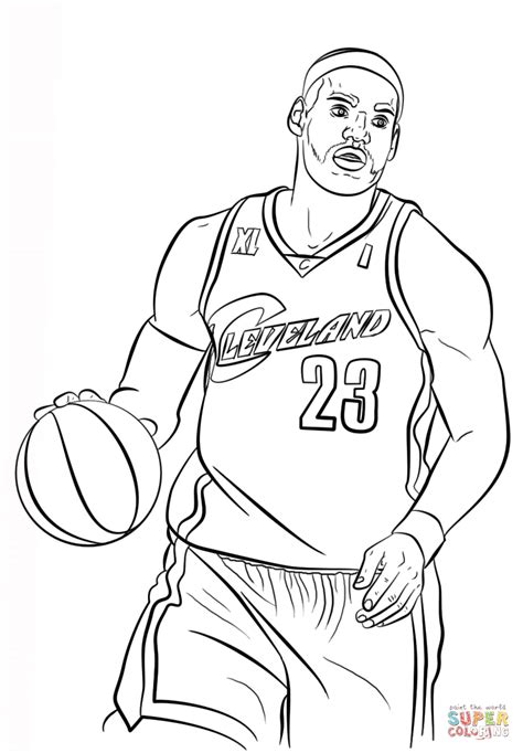 Real news, curated by real humans. LeBron James coloring page | Free Printable Coloring Pages