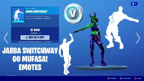 Read about fortnite jabba switchway and go mufasa emote by yogz and see the artwork, lyrics and similar artists. FORTNITE JABBA SWITCHWAY EMOTE AND GO MUFASA EMOTE IN ITEM ...