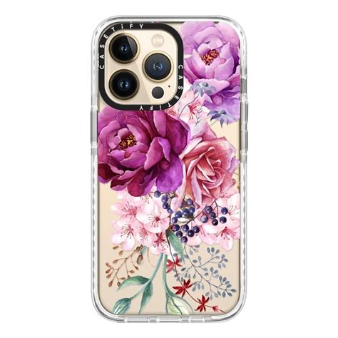 Casetify Magsafe Case For Iphone 13 Pro Purple Floral Price In Kuwait