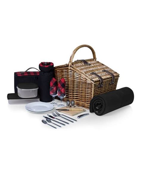 Picnic Time Somerset Red Picnic Basket Outdoor Dining And Picnic Dining And Entertaining Macys
