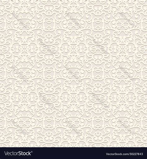 Vintage Swirly Pattern In Neutral Color Royalty Free Vector