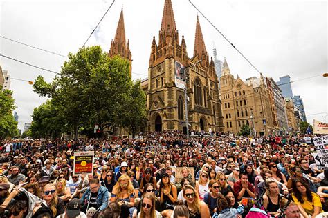 Melburnians Gather To Protest Australia Day With Invasion Day March