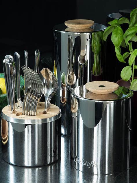 Christofle Essentiel Stainless Steel Flatware Set 6 Person Setting In