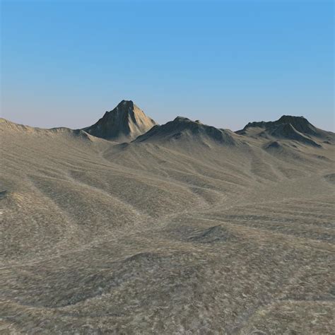 Desert Landscape 3d Model 11 Max Fbx Obj Unknown Free3d