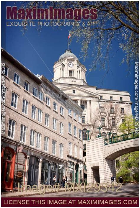 Photo Of Old Post Office Building In Quebec City Canada Stock Image